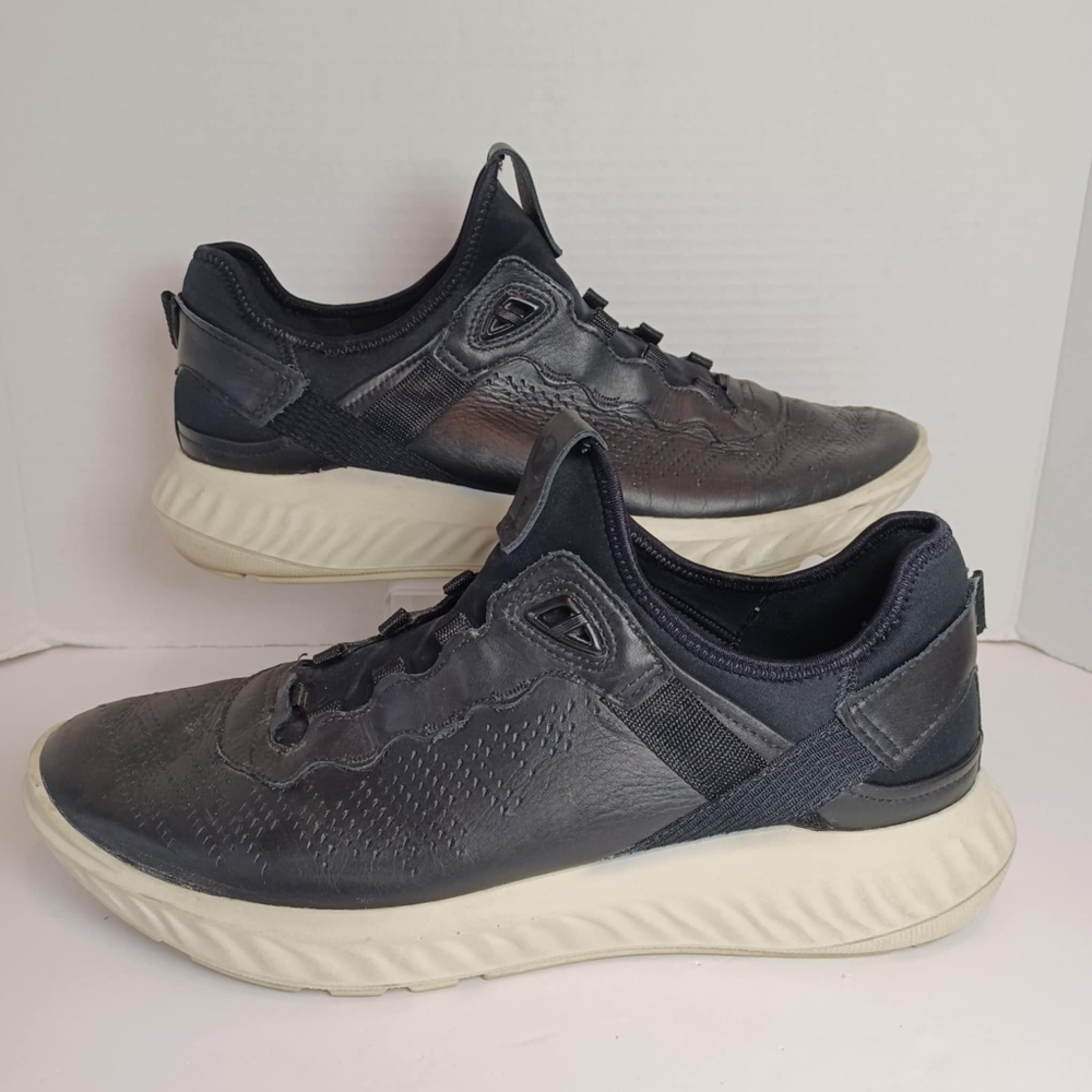 Ecco ATH-1FM ST.1 Shoes‎ Mens 45 US 11 Black Leather Athletic Walking Sneakers